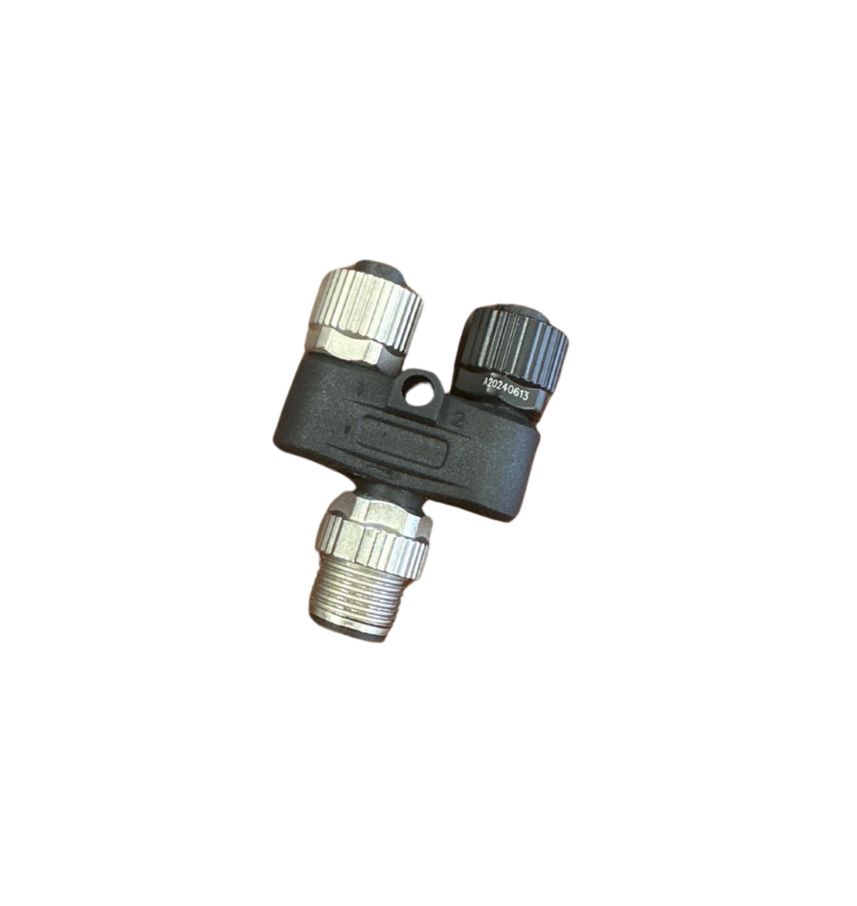 M12/2M12, 4-pin, Y-type (1 male to 2 female)