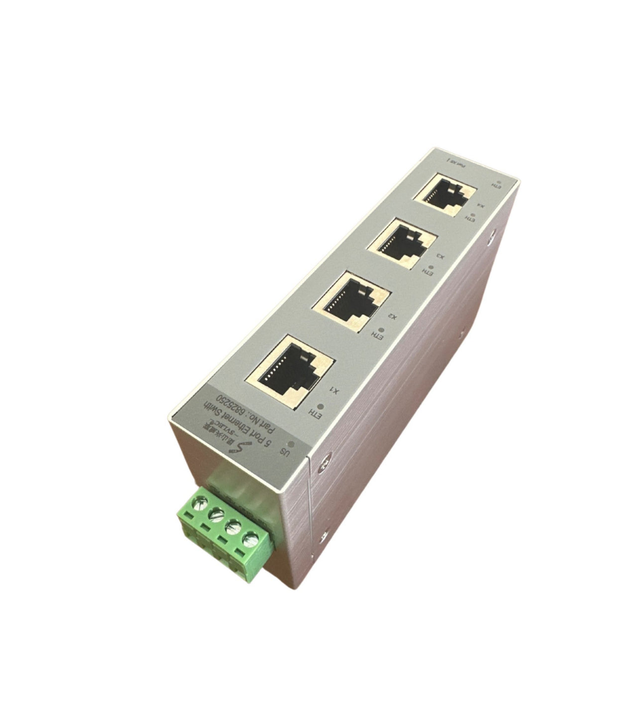 Ethernet IP20, 5-port switch, 5XRJ45, with LED light