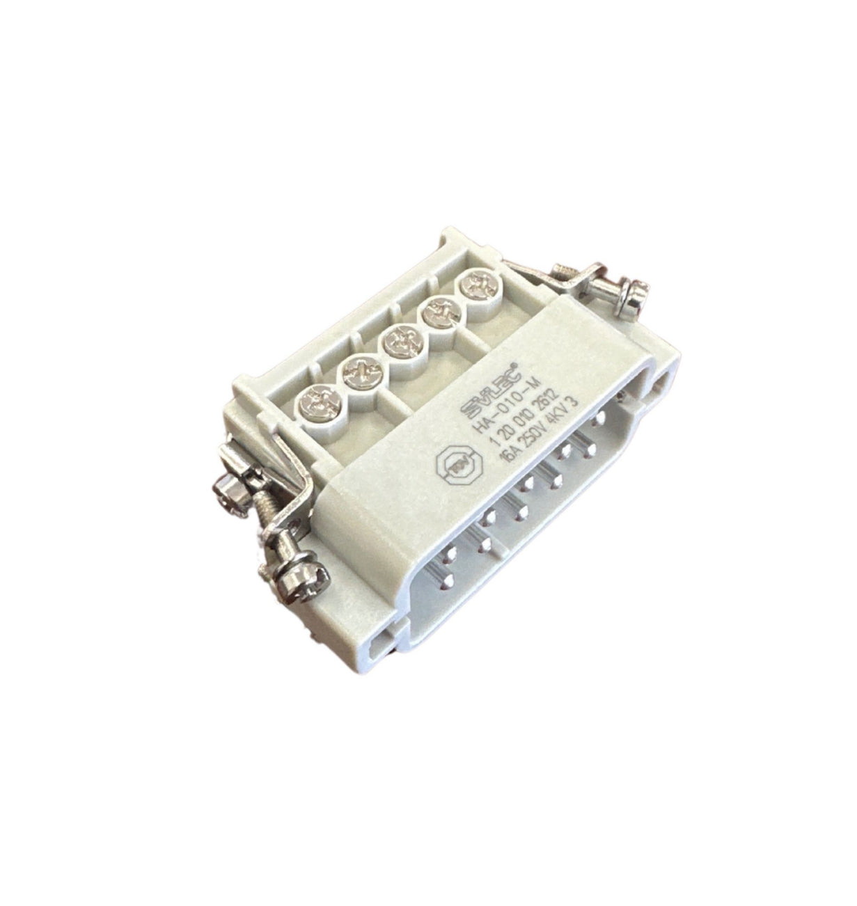 HA, 10-pin, male, screw crimp