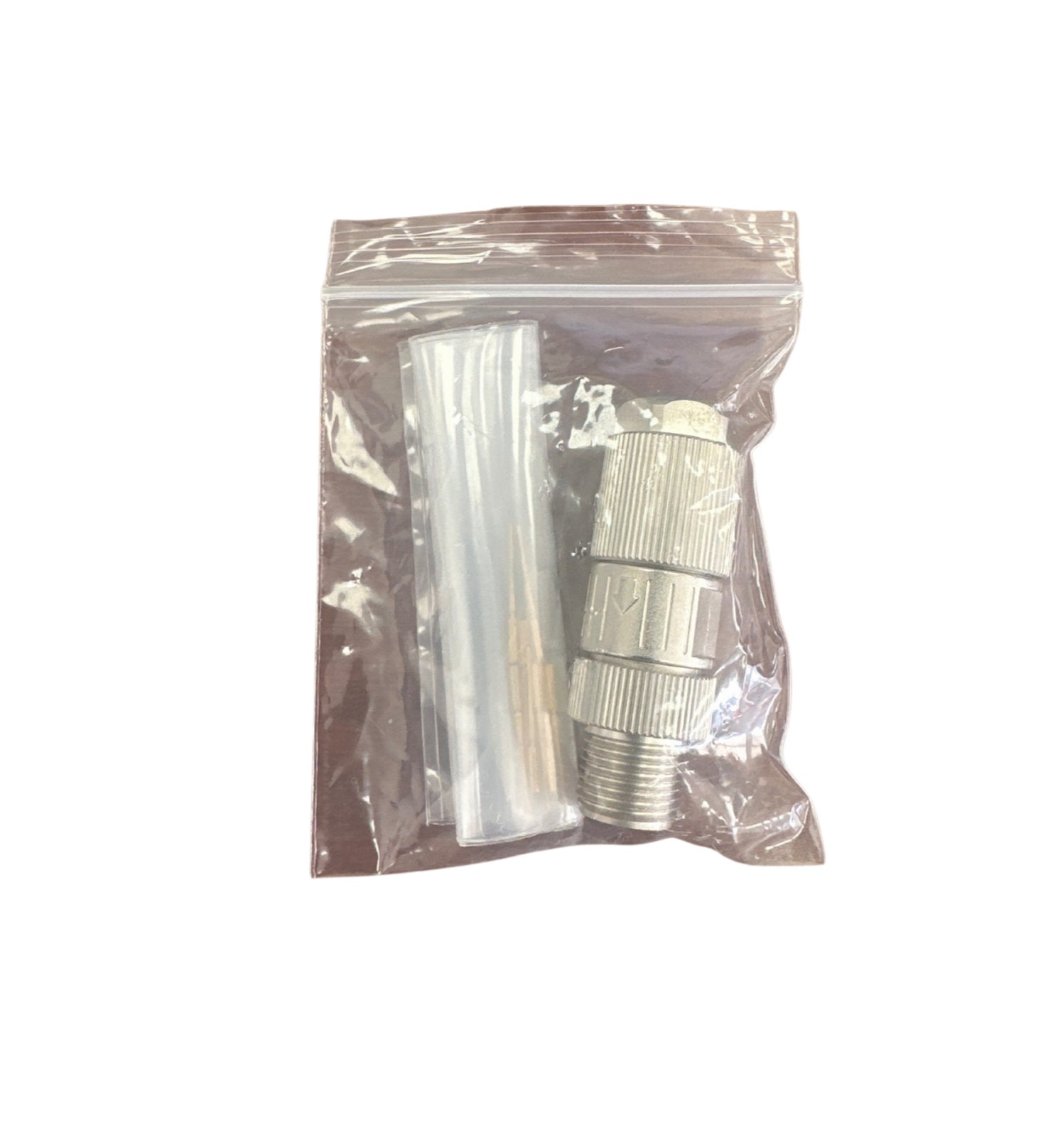 M12 X-buckle 8-pin, male, straight out (with crimp pin)