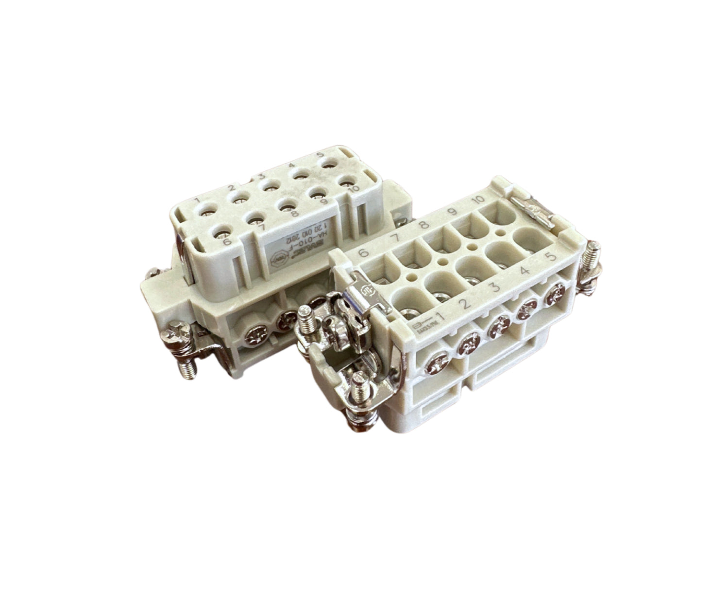HA, 10-pin, female insert, screw crimp