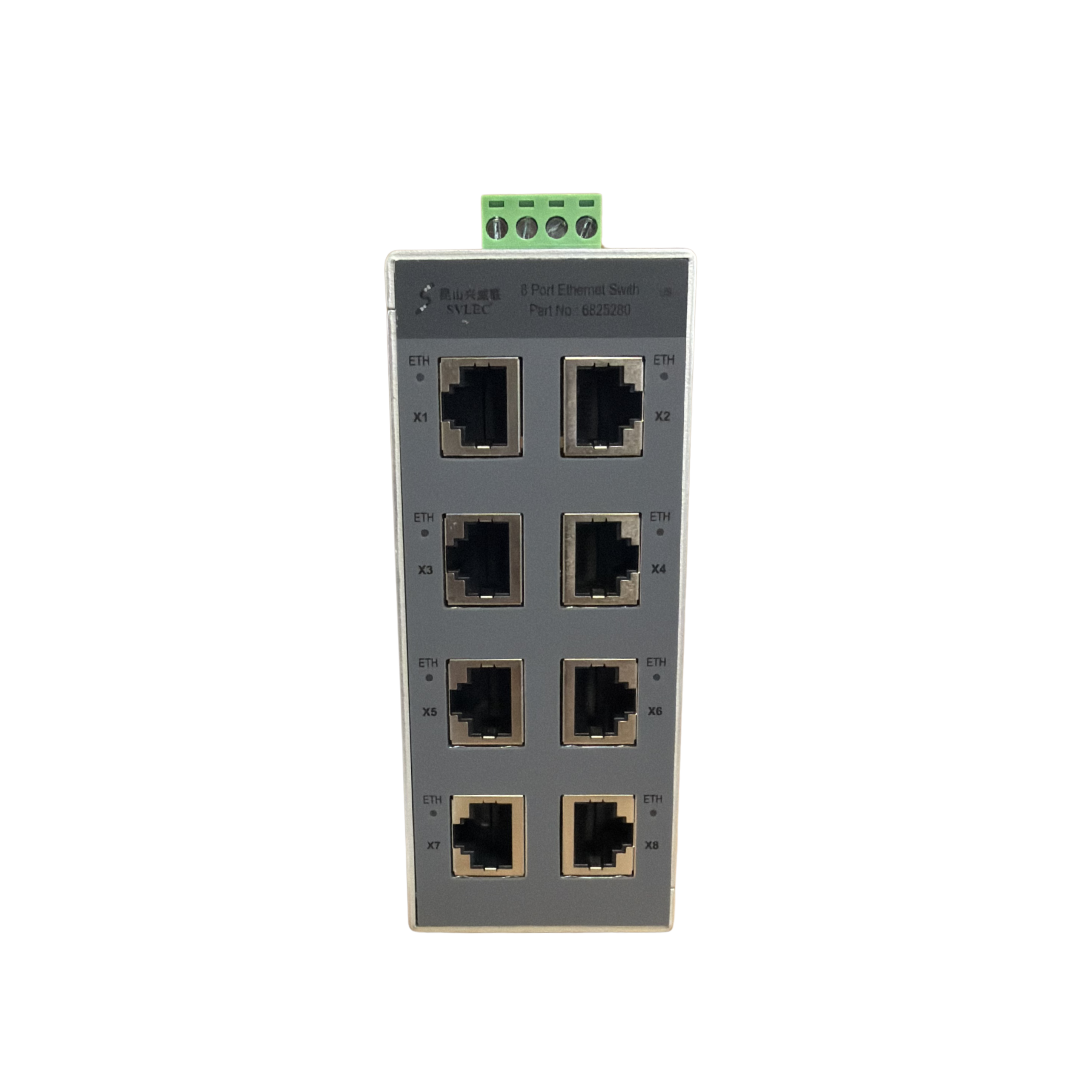 100Mbps Ethernet IP20, 8-port switch, 8XRJ45, with LED light