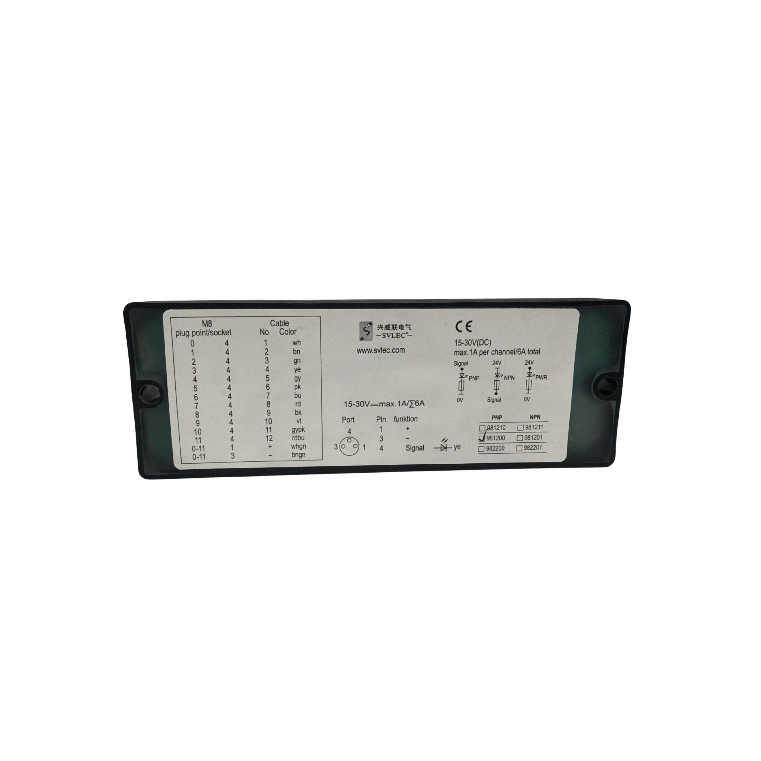 12 way M8 LOGIC DISTRIBUTORS and 1 signal per port