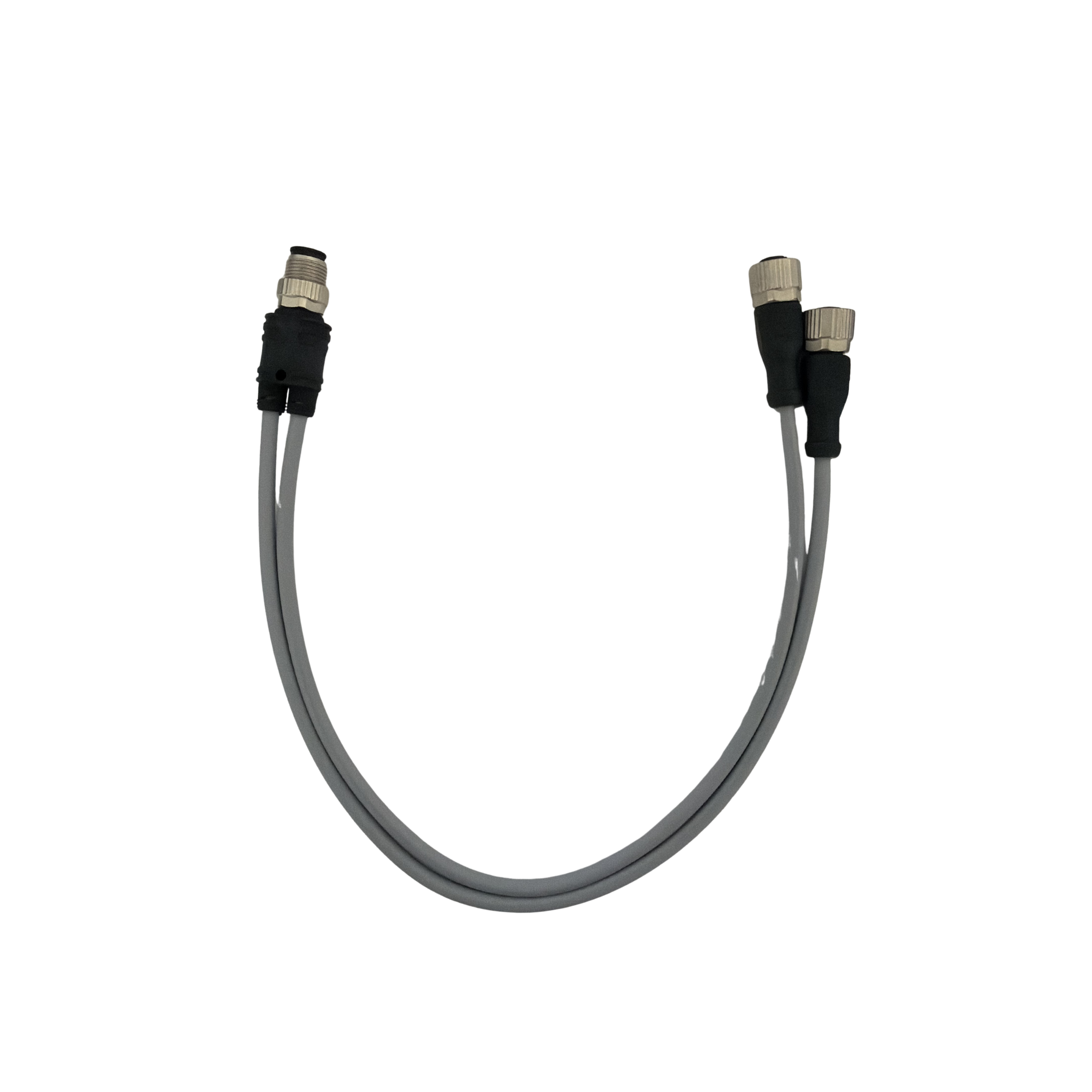 SCAC-M12Y-MS-4P-0.3-M12-FS-PUR-GY