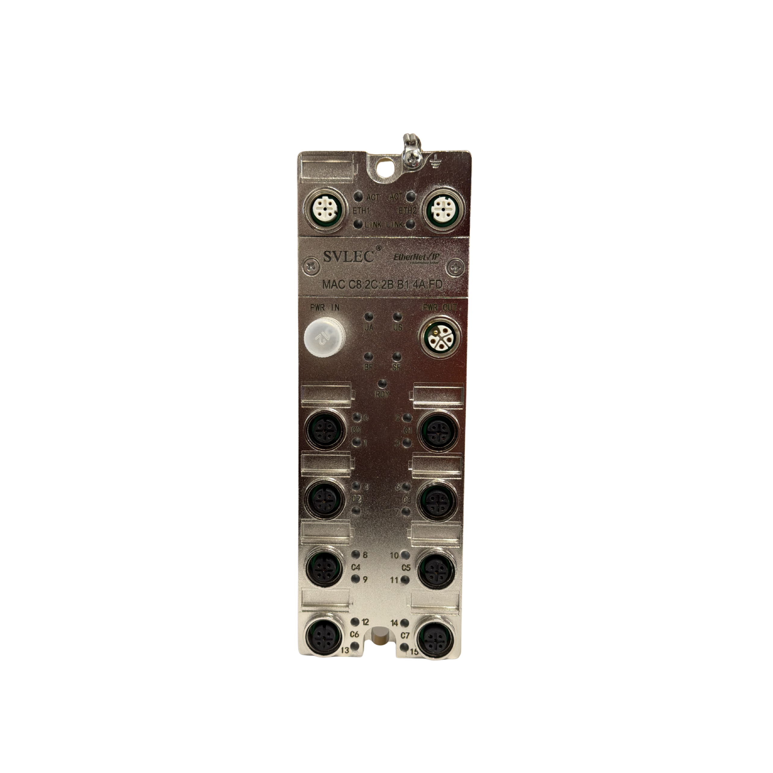 Ethernet/IP remote IO configurable module, zinc alloy die-cast housing