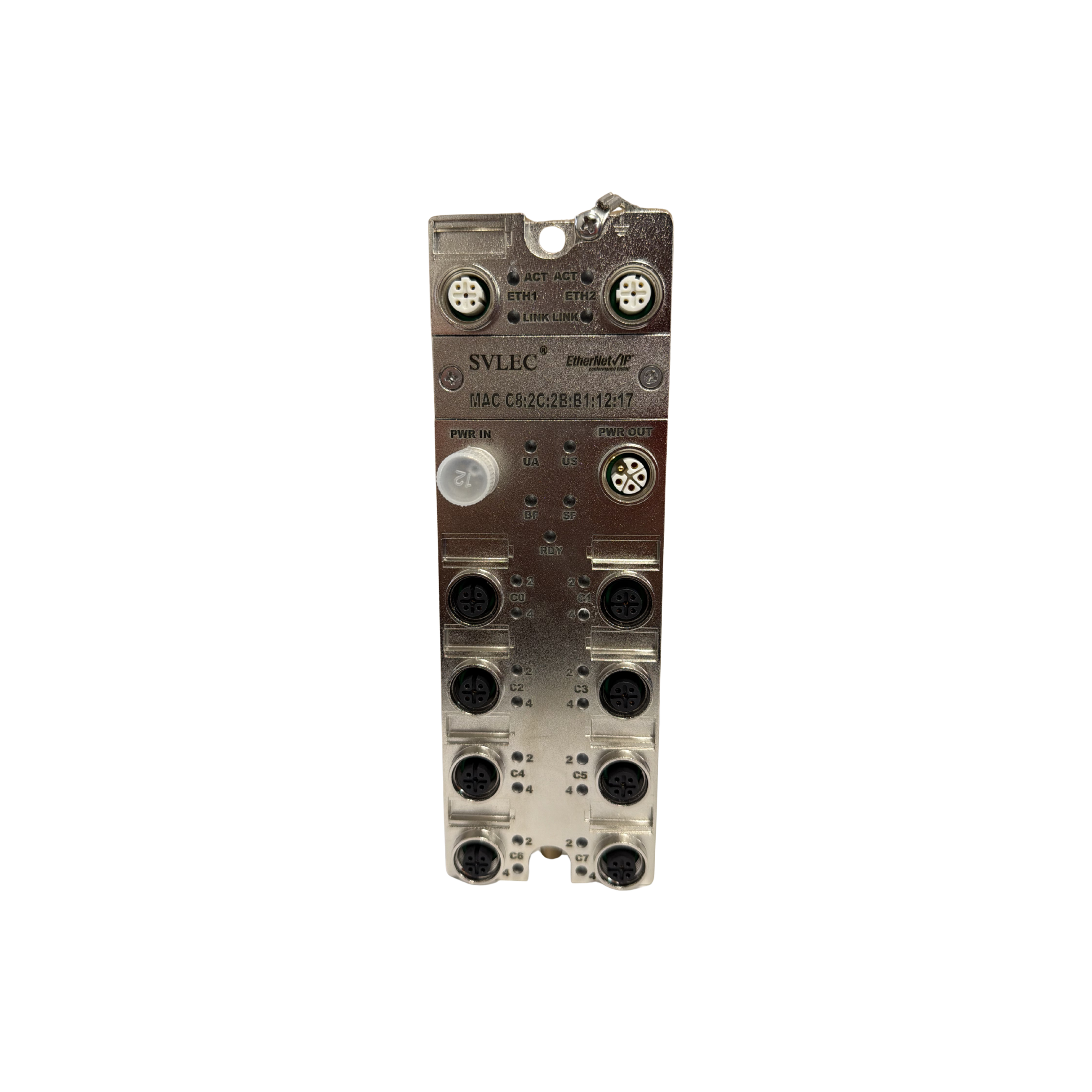 Ethernet/IP remote IO configurable module, zinc alloy die-cast housing