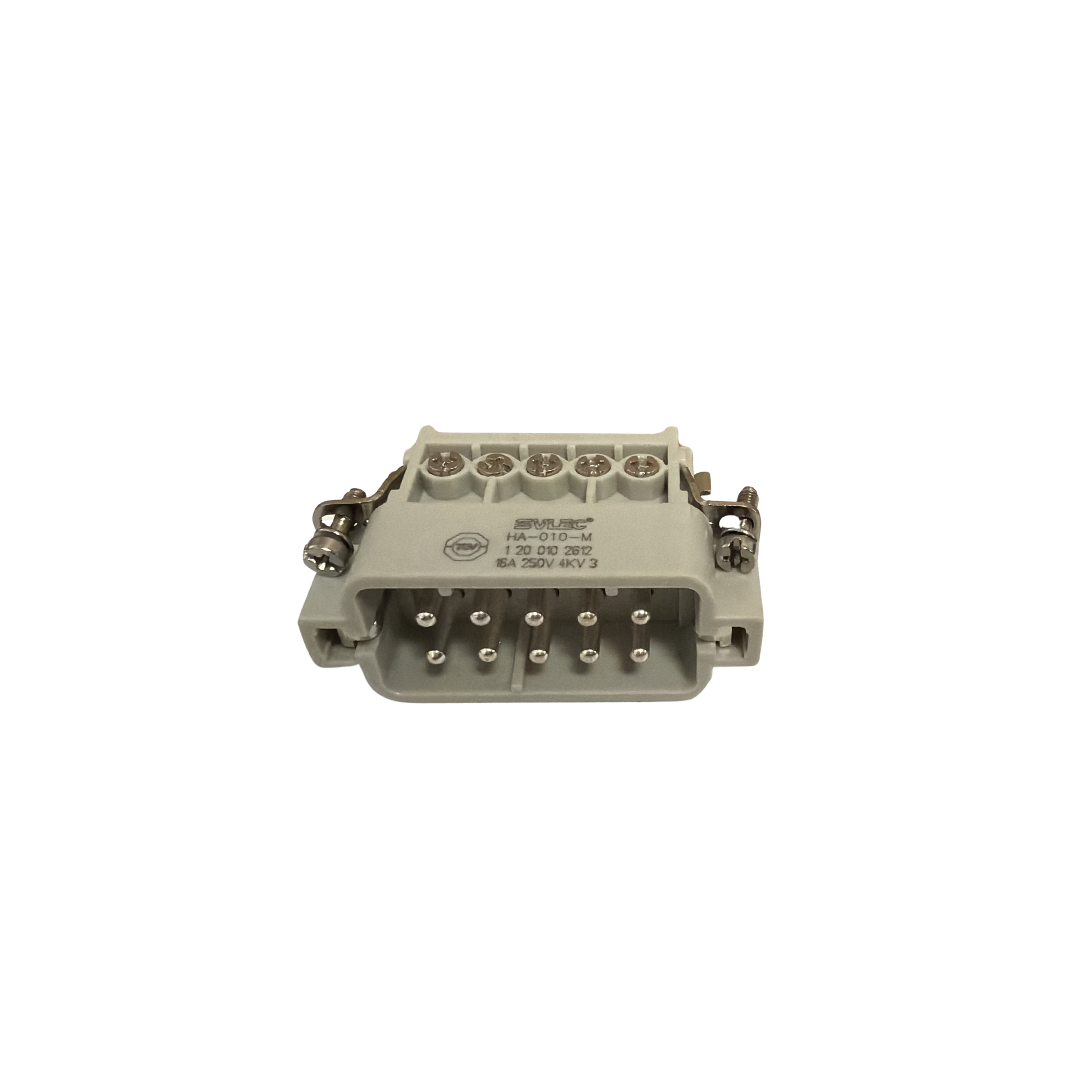 HA, 10-pin, male, screw crimp