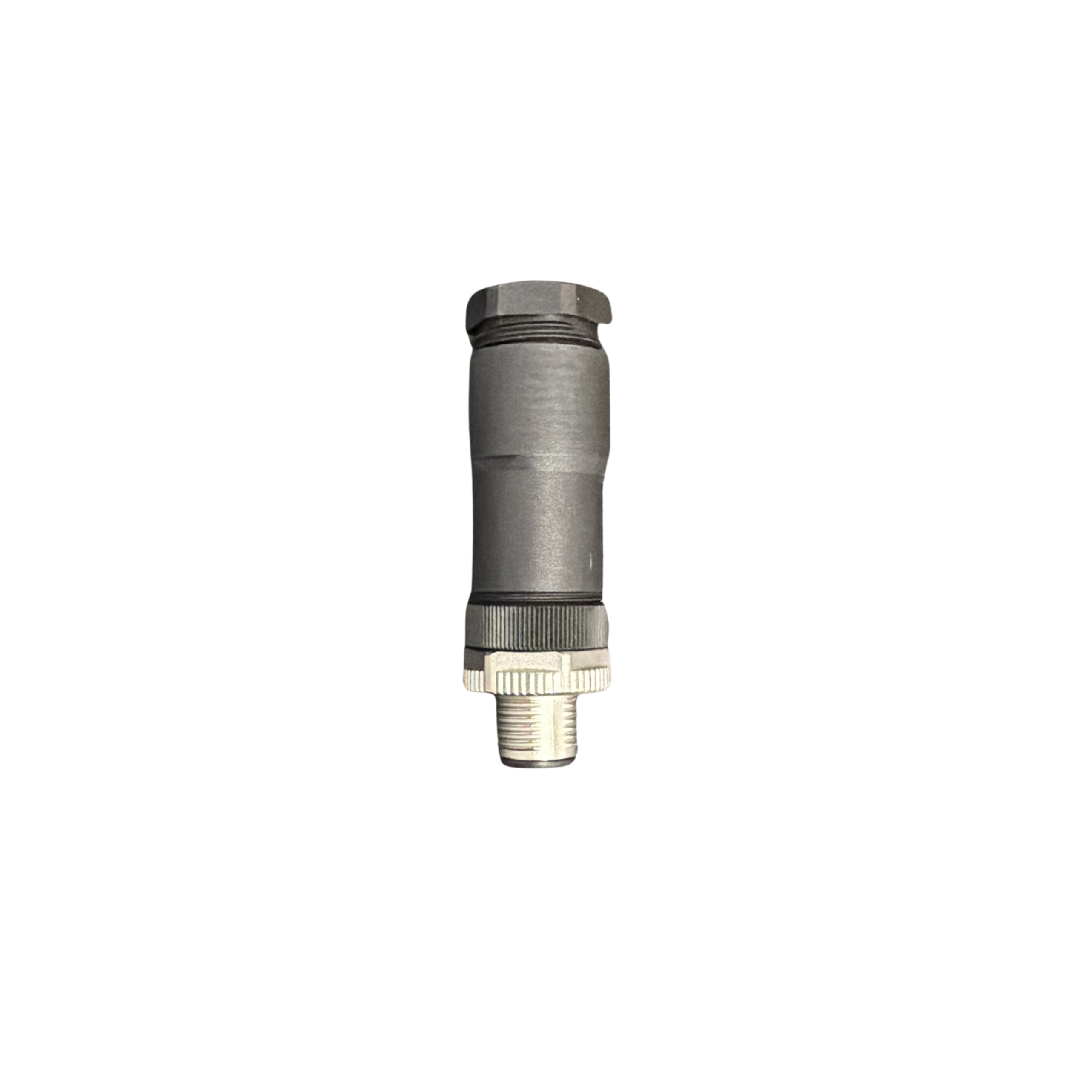 M12, A-thread, 5-pin male, straight, PG11, screw crimp