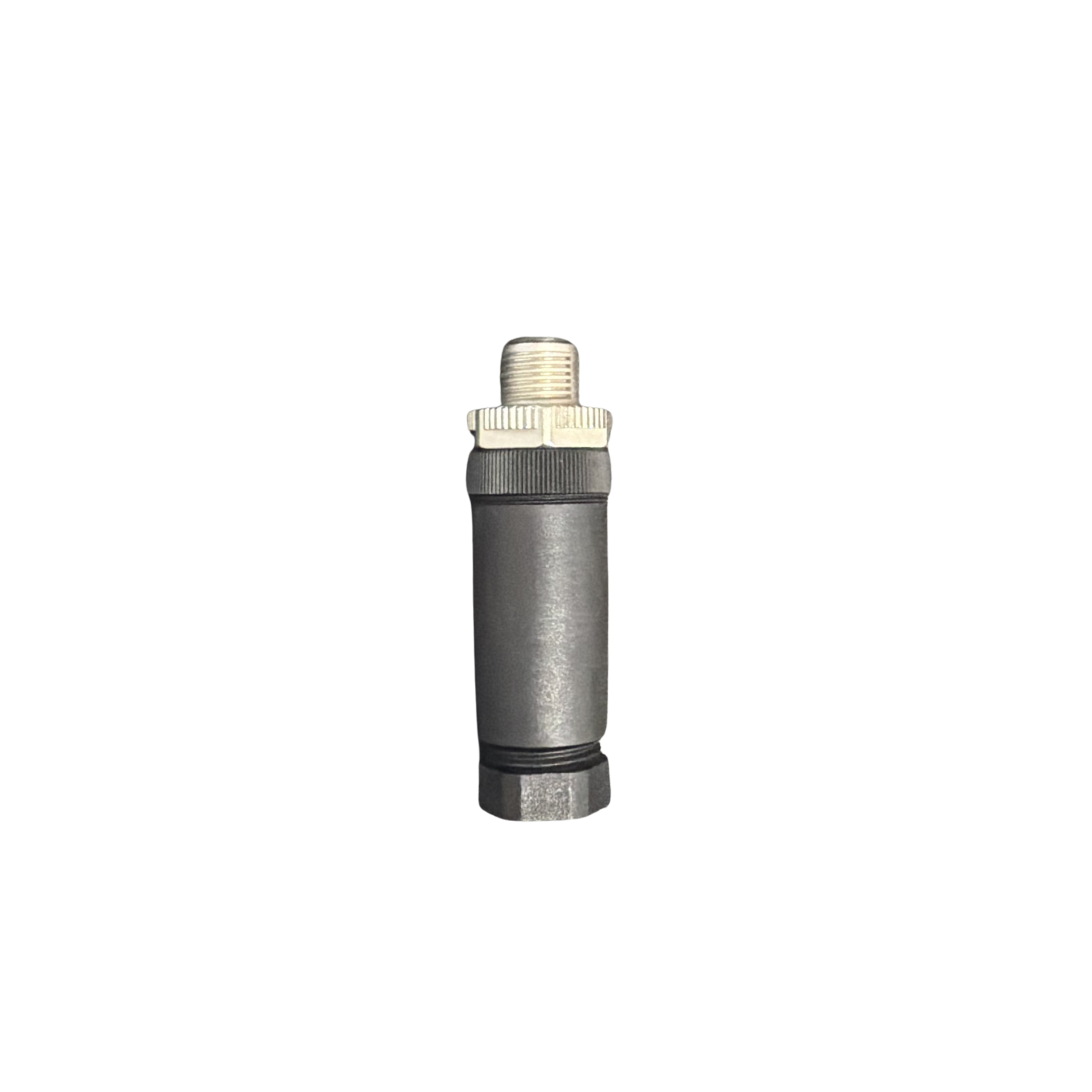 M12, A-thread, 5-pin straight-line connector, PG9, screw crimp