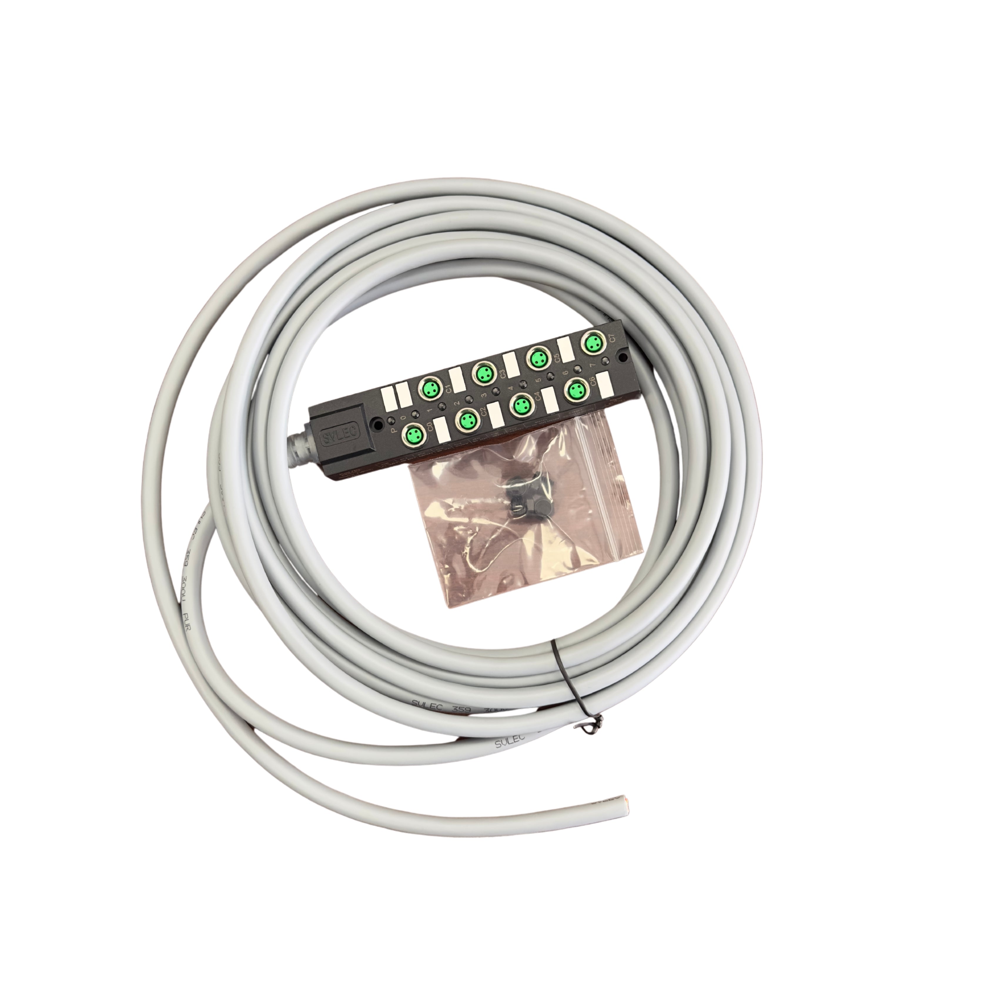 8 way M8 LOGIC DISTRIBUTORS fix 5m cable and 1 signal per port