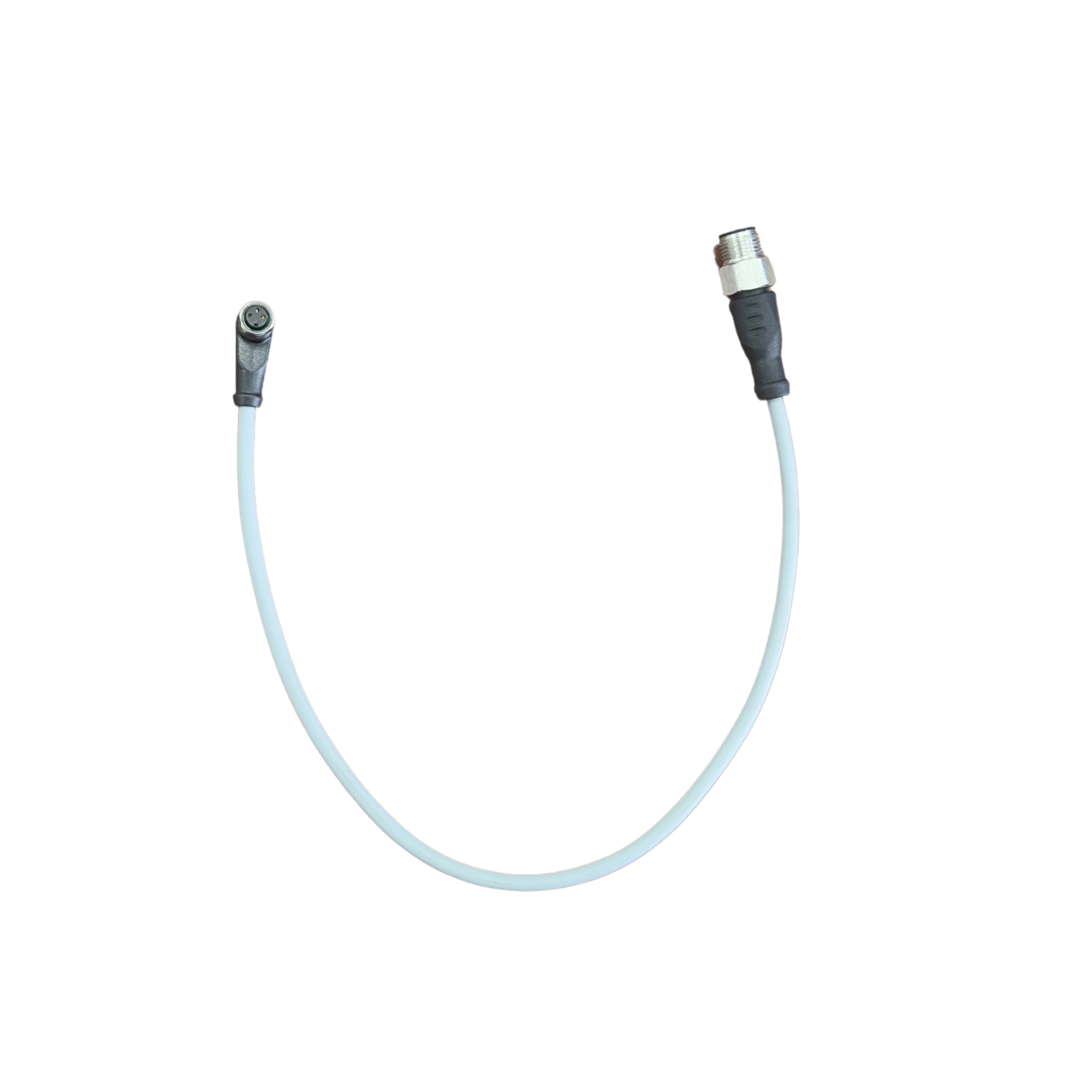 M12 Male Straight-M8 Female 90° Connection cable 3 Pins No Light