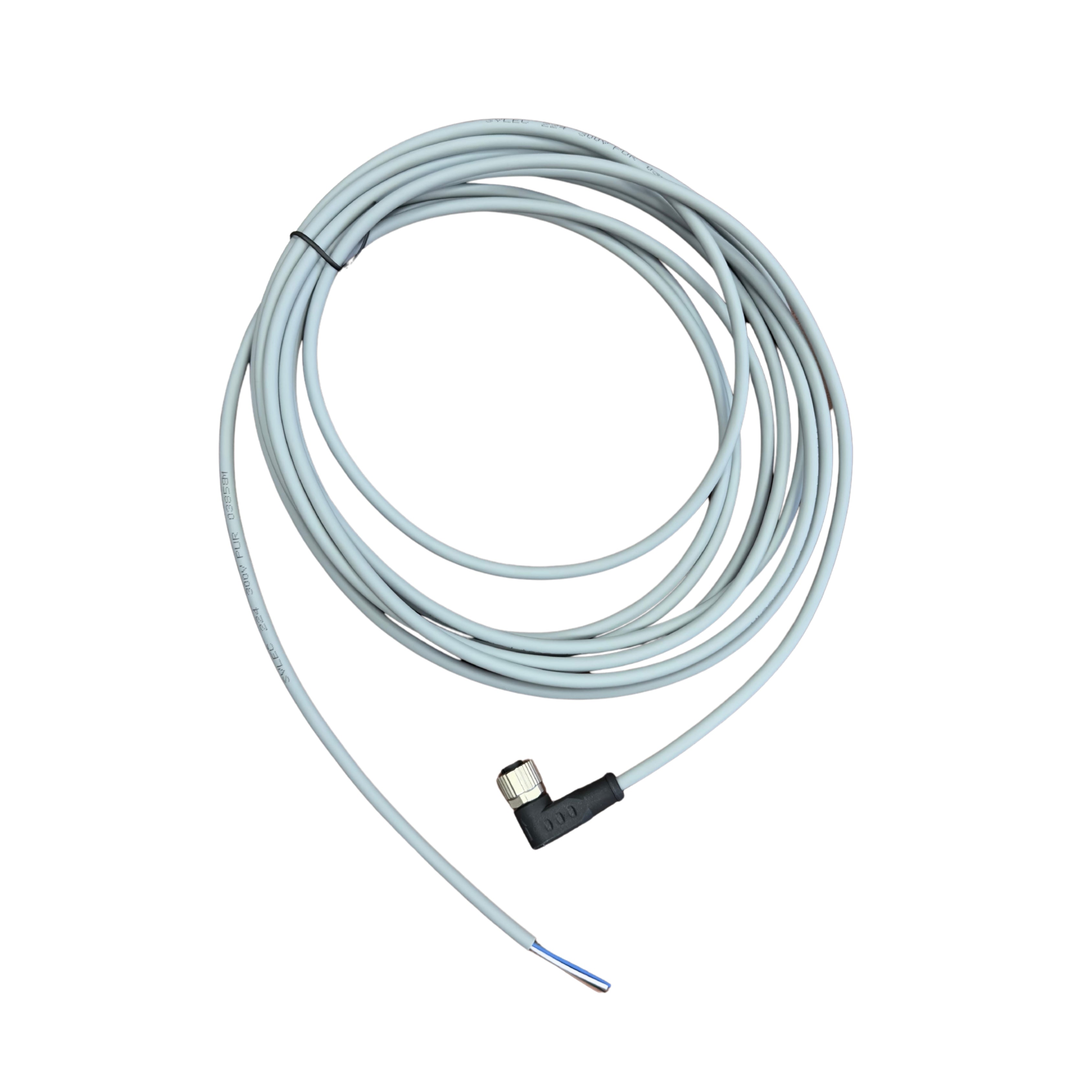 M12 ROUND PLUG CONNECTOR Female 90° 4 Pins No Light