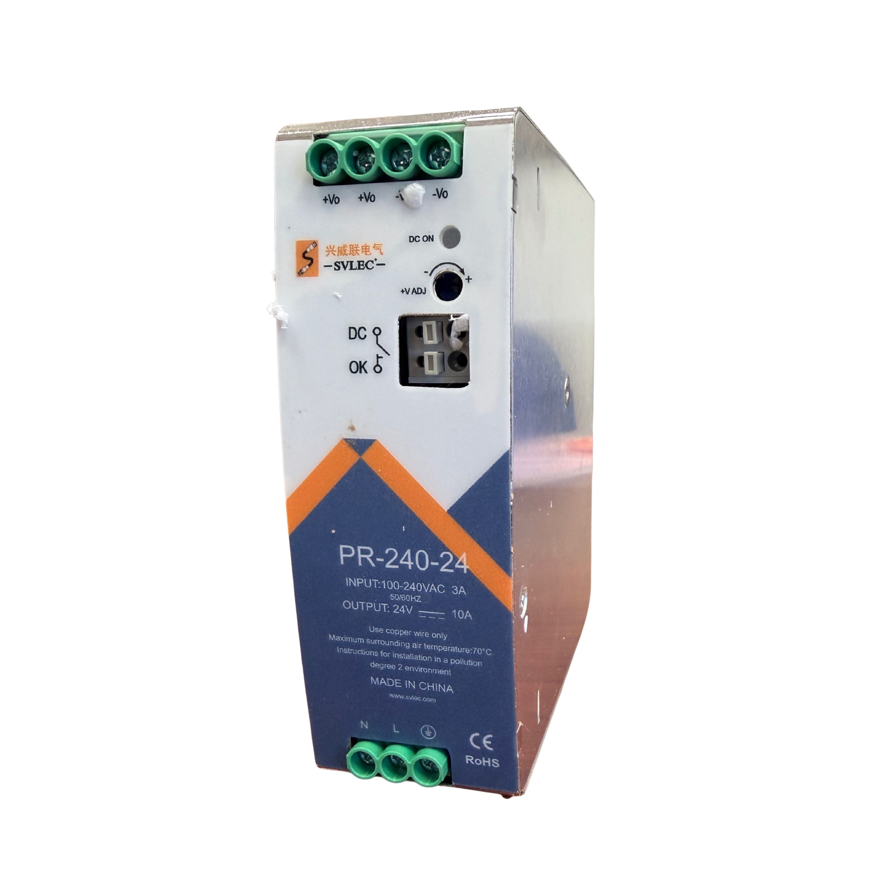 Rail power supply, 24V/10A