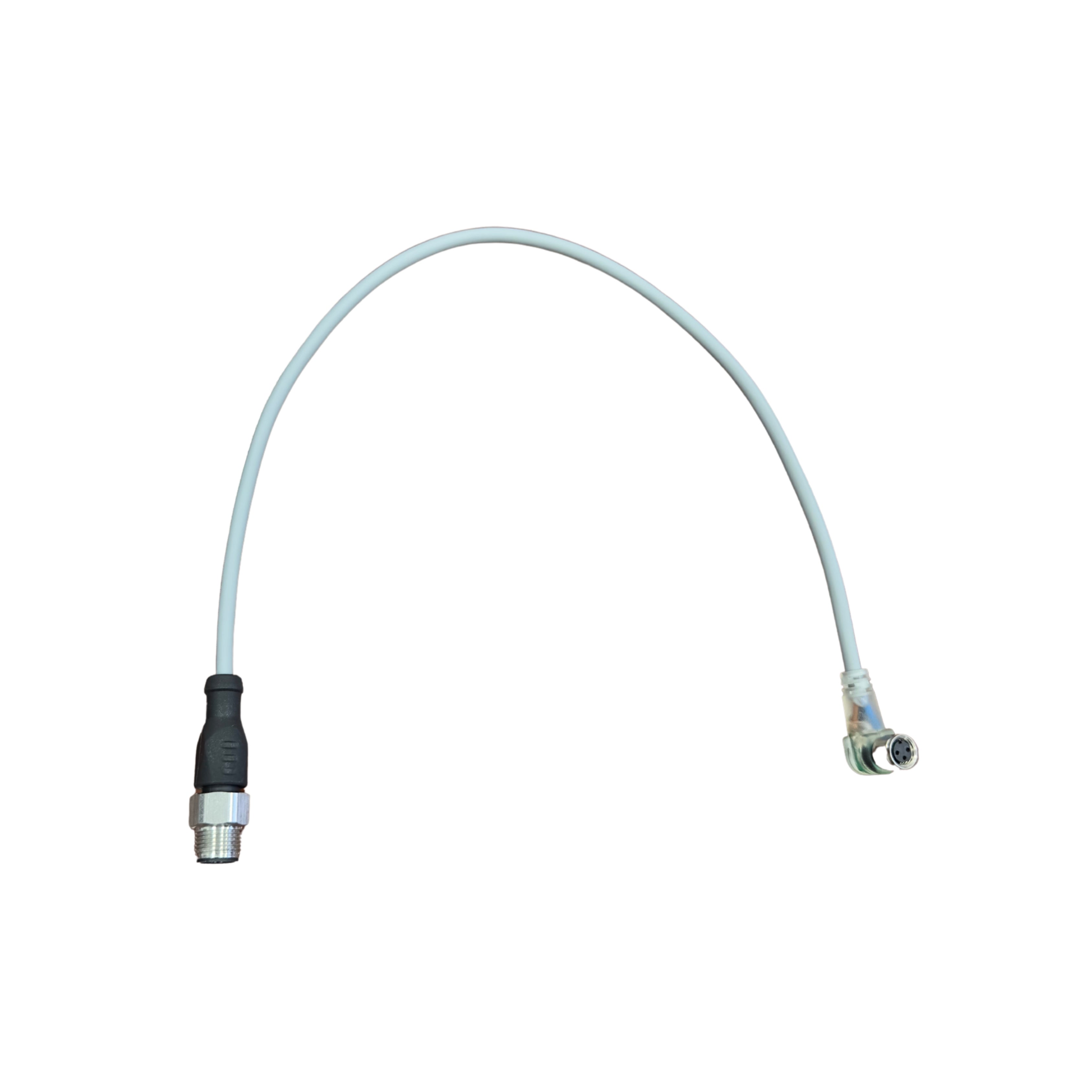 M12 Male Straight-M8 Female 90° Connection cable 3 Pins With Light