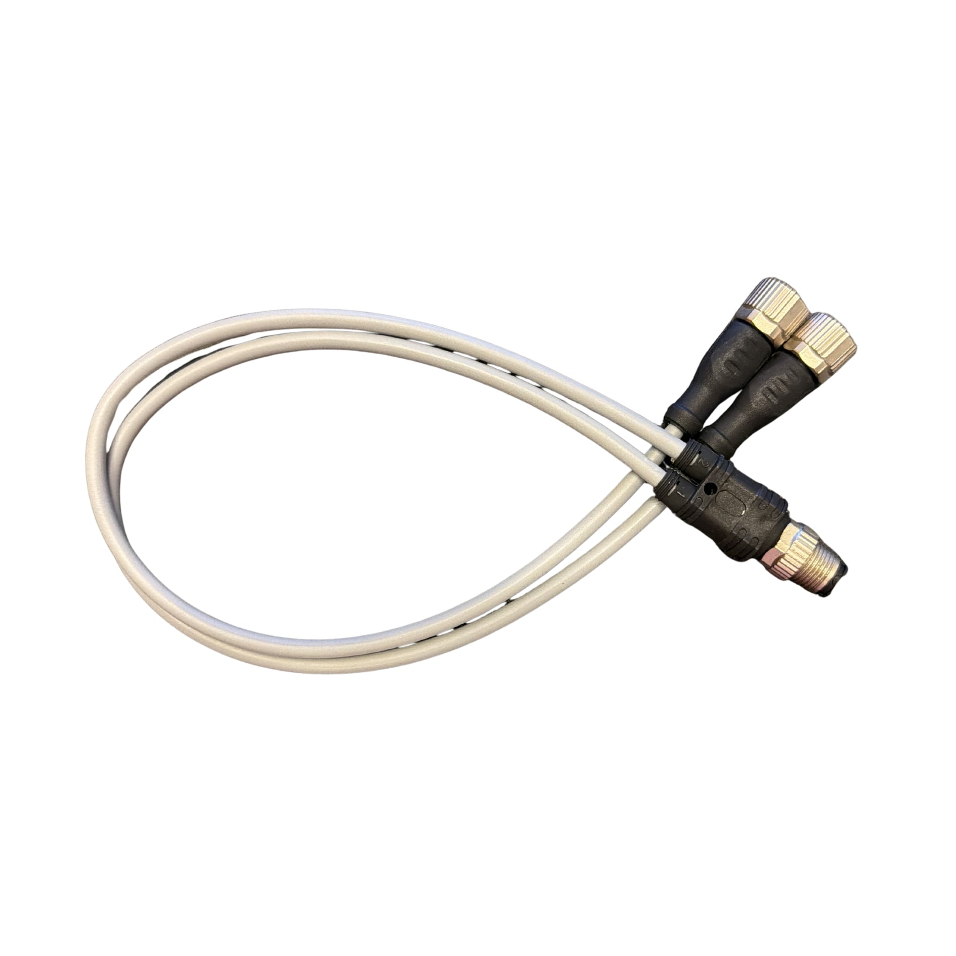 SCAC-M12Y-MS-4P-0.3-M12-FS-PUR-GY