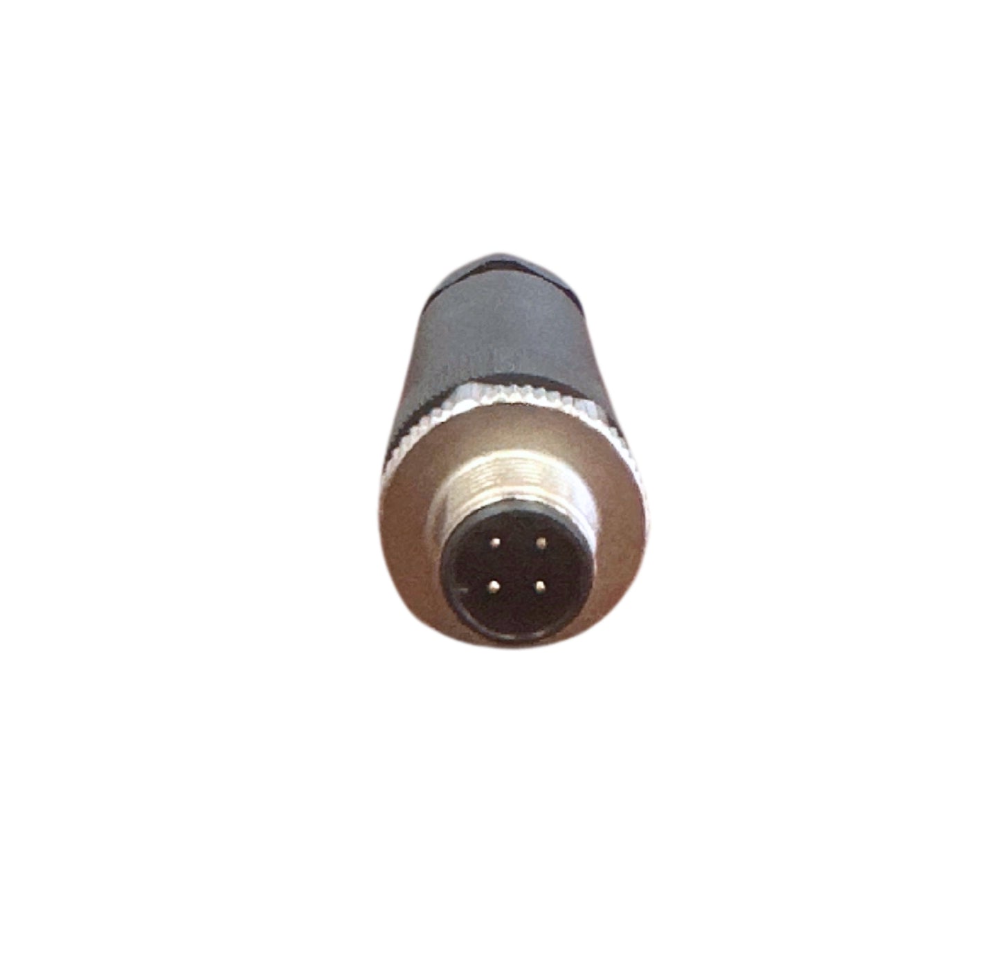 M12, D buckle 4-pin male, straight, PG9, screw crimping