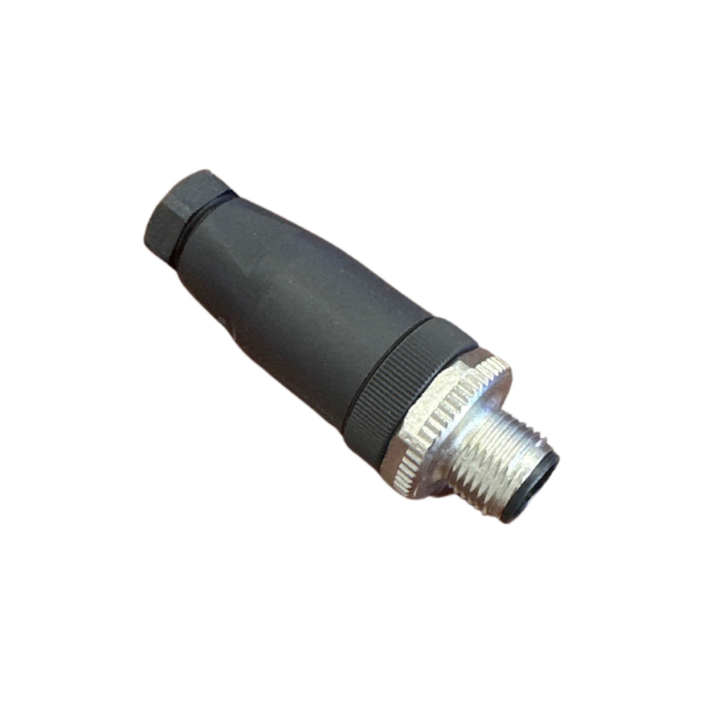 M12, A-buckle, 4-pin male, straight, PG7, screw crimp