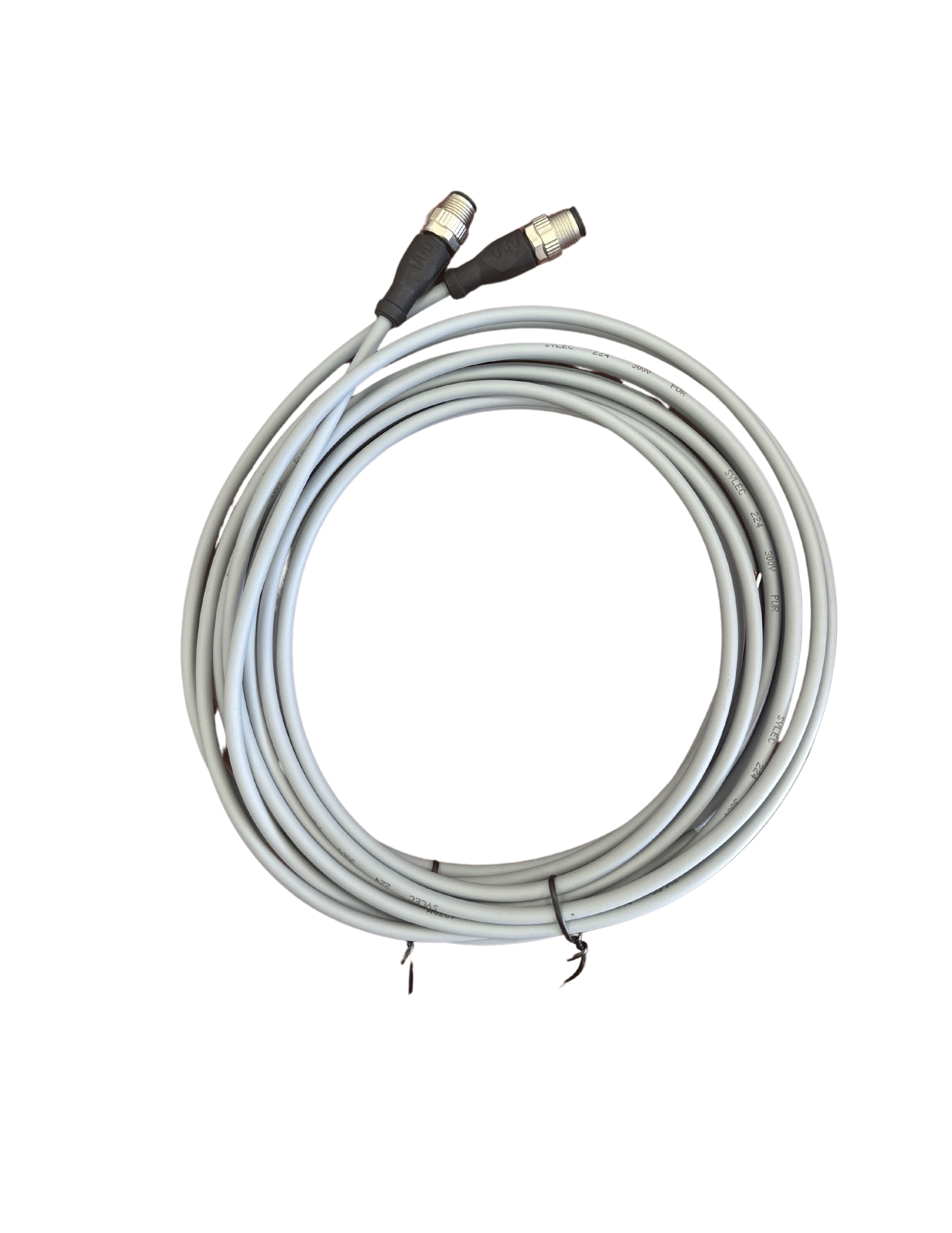 M12, 3Pins Female cable With open ended  wires 3m, no light A-Code