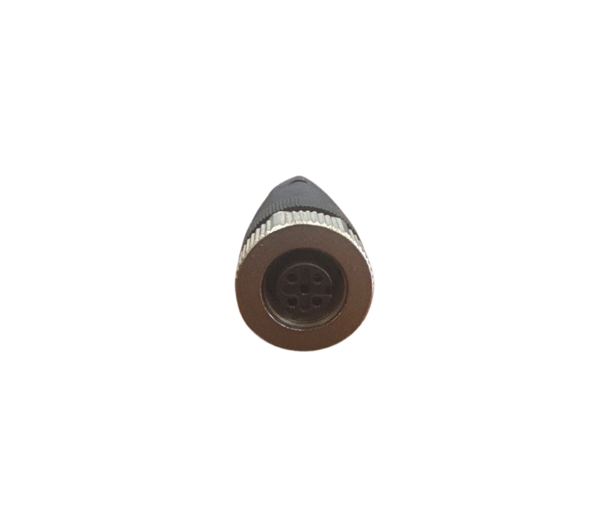 M12, A-buckle, 4-pin female straight, PG7 screw crimping