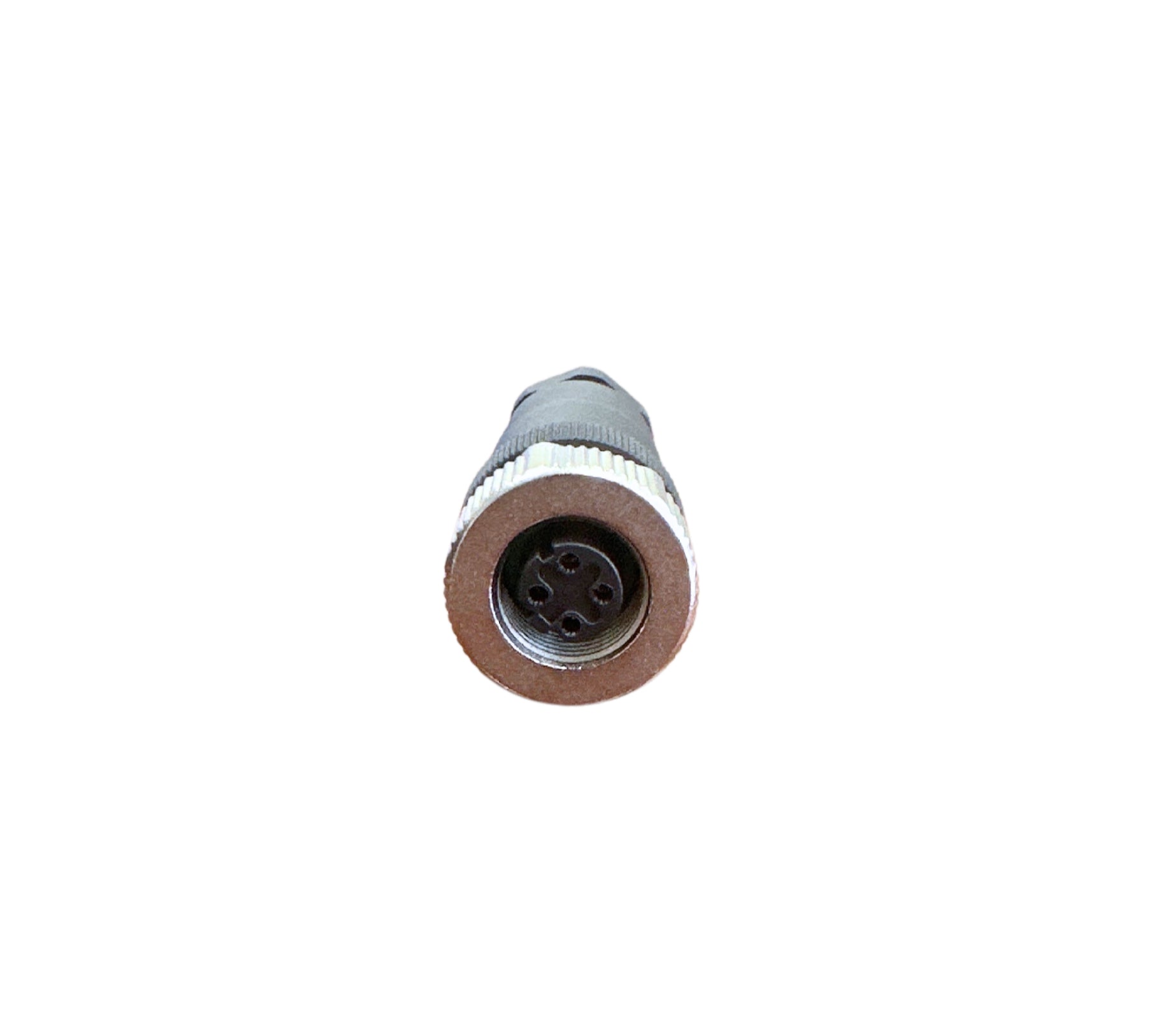M12, D buckle 4-pin female, straight, PG9, screw crimping