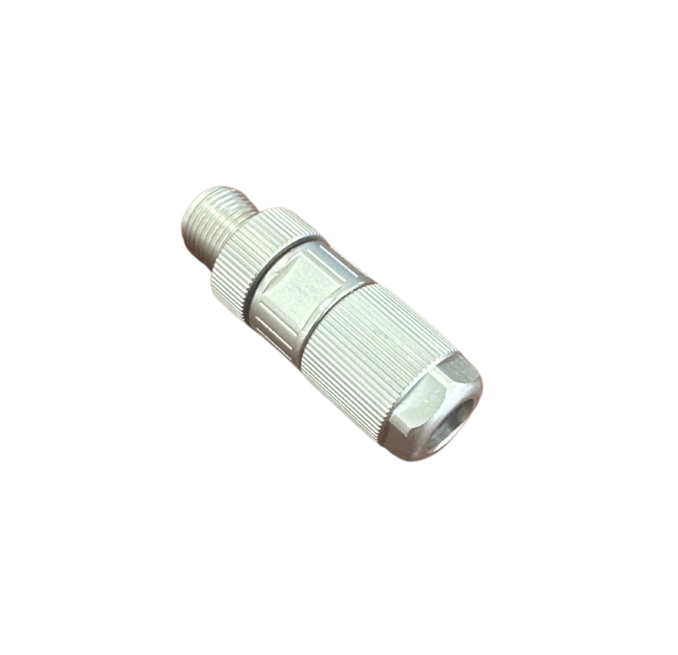 M12 X-buckle 8-pin, male, straight out (with crimp pin)