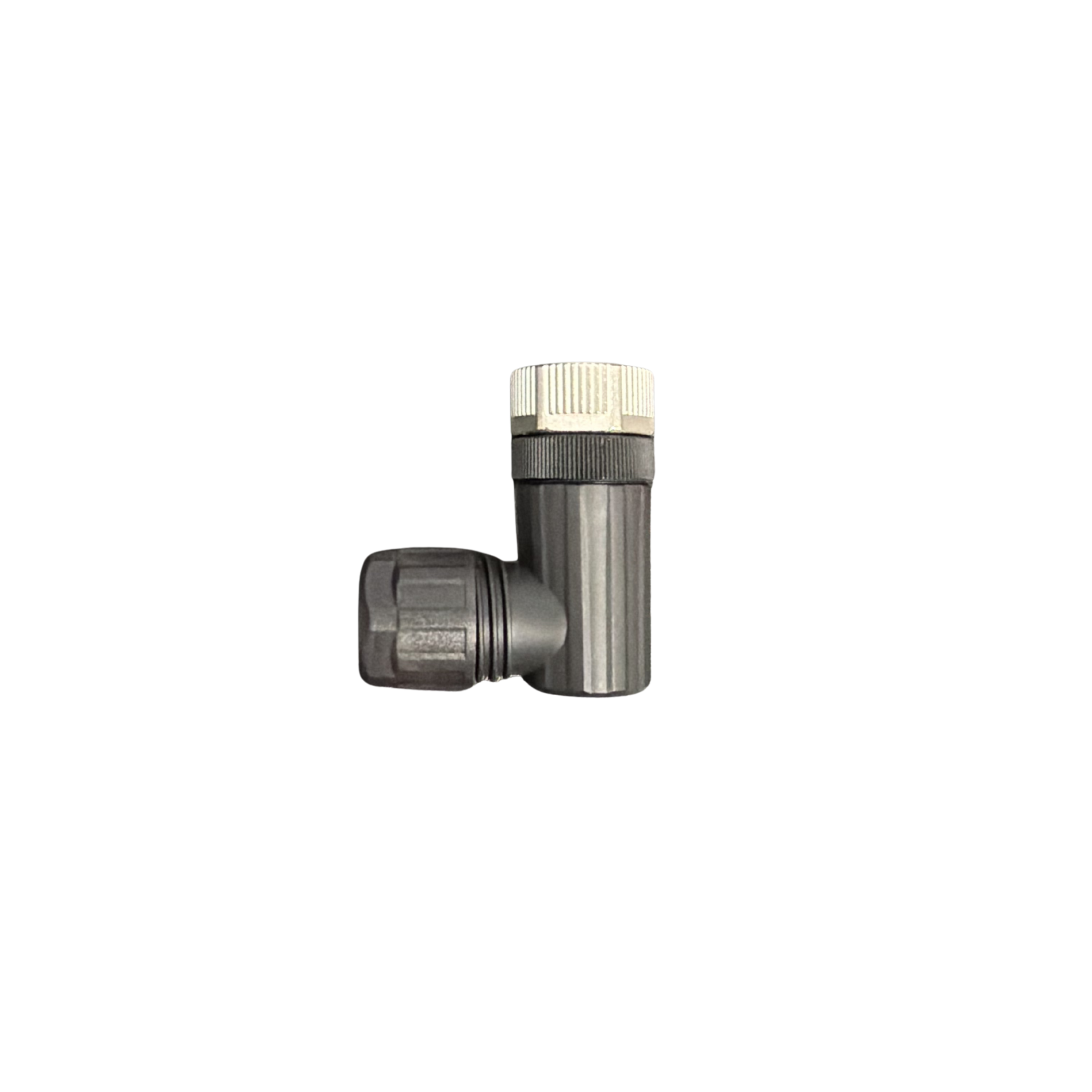 M12, B-thread 5-pin nut, bend PG9, screw crimp