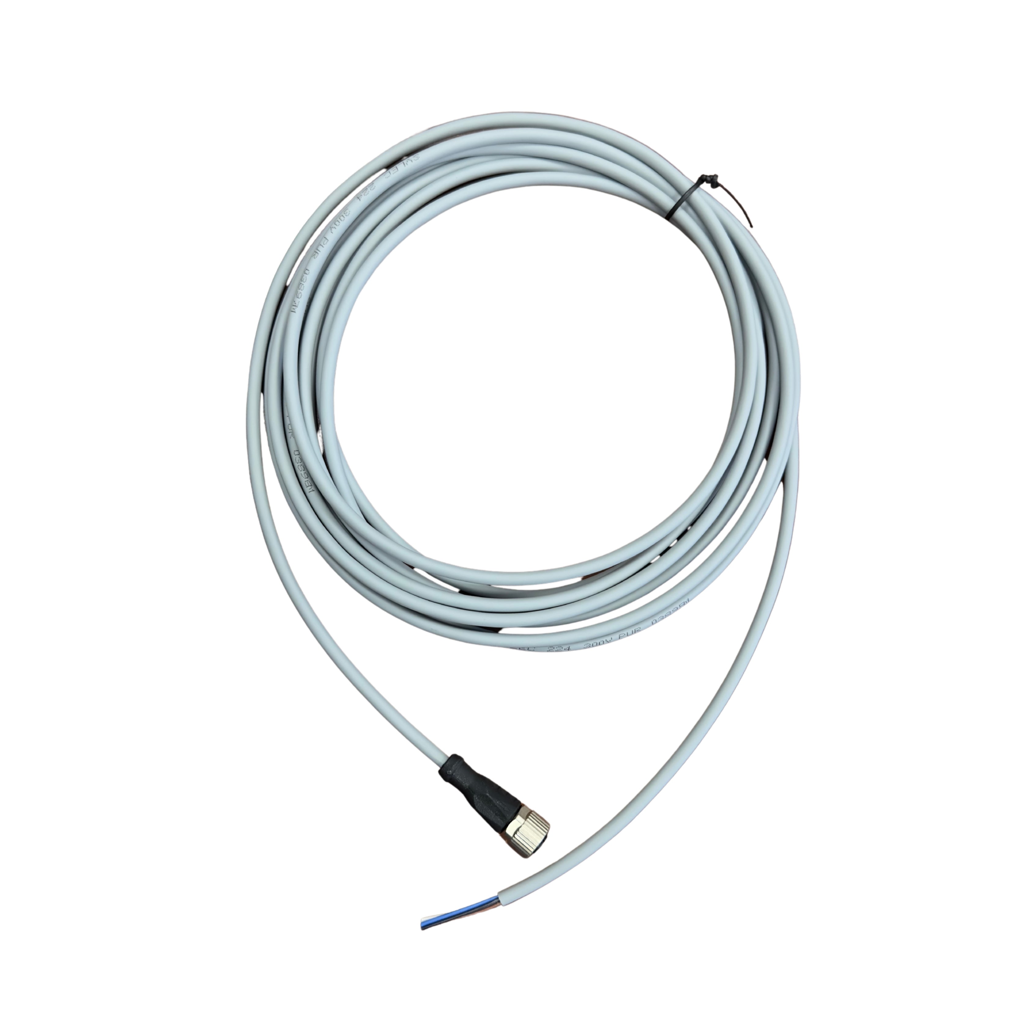 M12 ROUND PLUG CONNECTOR Female Straight 4 Pins No Light