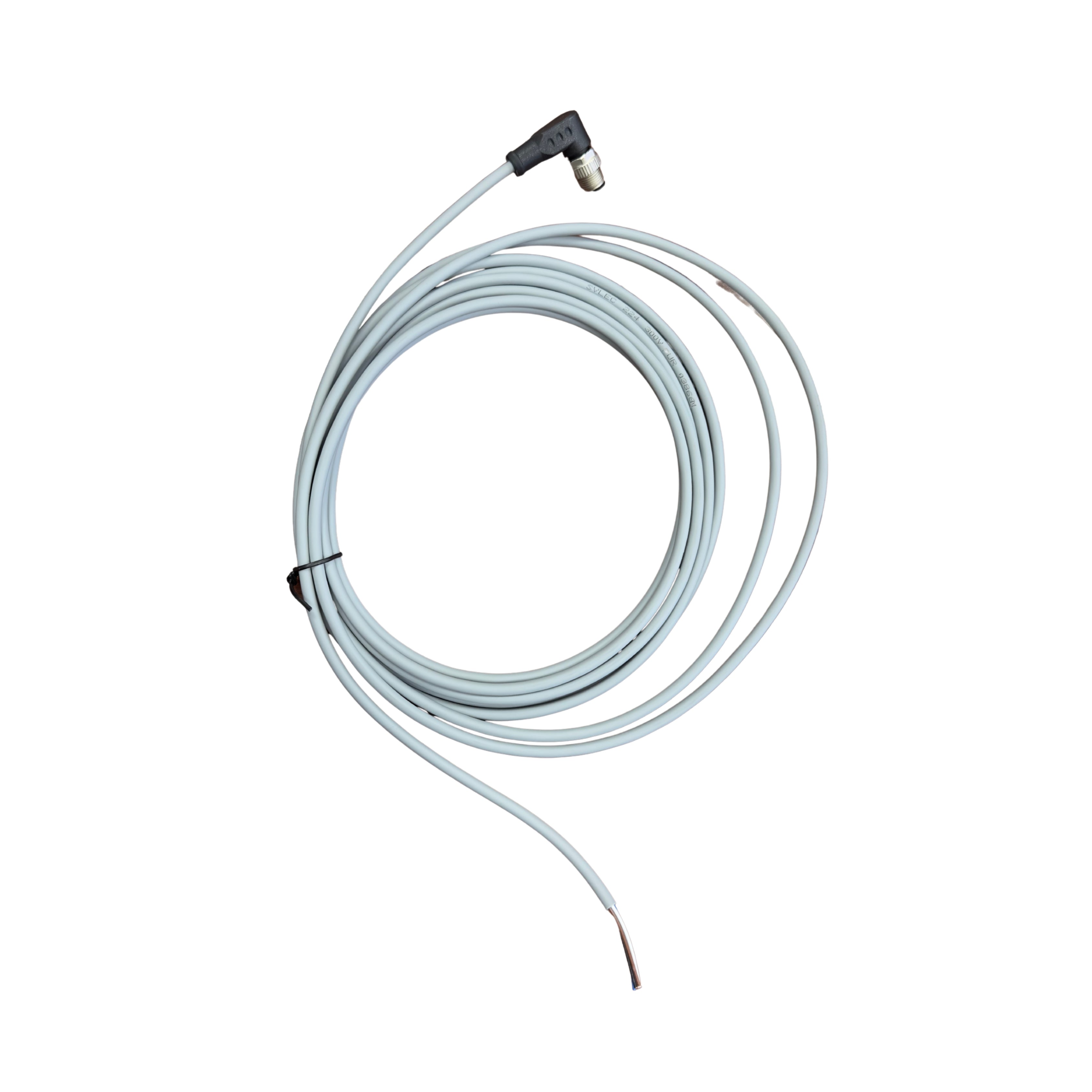 M12 ROUND PLUG CONNECTOR Male 90° 4 Pins No Light